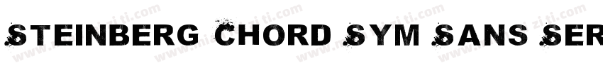Steinberg Chord Sym Sans Serif字体转换
